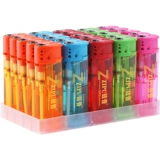 Пластиковая прозрачная ветрозащитная зажигалка