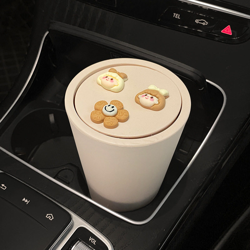 车载垃圾桶汽车内用雨伞收纳桶前排中控台可爱卡通网红车上储物杯,淘宝优惠券,粉丝福利购,淘宝优惠卷