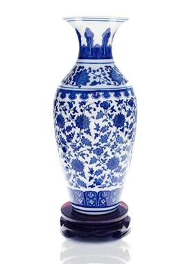 青花瓷花瓶景德镇仿古中国风客厅