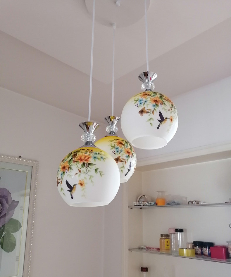 花鸟餐厅吊灯单头3头大气简约现代家用饭厅灯创意个性餐桌餐吊灯,淘宝优惠券,粉丝福利购,淘宝优惠卷