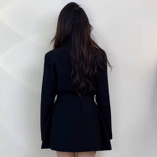 2024秋季新款大翻领风衣外套女高级感上衣微喇牛仔裤短裙套装女,淘宝优惠券,粉丝福利购,淘宝优惠卷