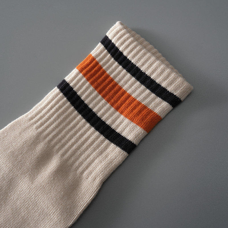 内田四季款中筒五指袜男款纯棉高筒五趾袜防臭情侣女式冬袜子