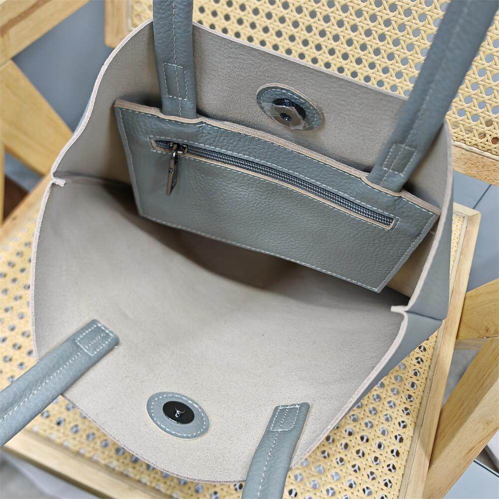 头层牛皮购物袋电脑A4纸文件休闲百搭简约真皮手提单肩水桶女士包,淘宝优惠券,粉丝福利购,淘宝优惠卷