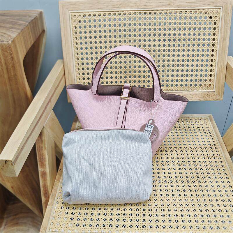 高端TC牛皮2025新款真皮包头层牛皮手提包菜篮子包包手提水桶女包,淘宝优惠券,粉丝福利购,淘宝优惠卷