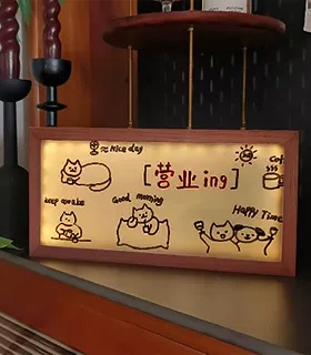 老友记发光中空相框小夜灯
