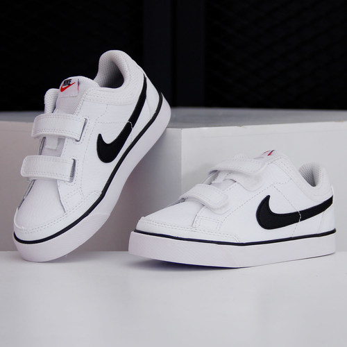 Nike/耐克正品新款CAPRI 3 LTR (TDV)小童魔术贴运动休闲鞋579949 - 图0