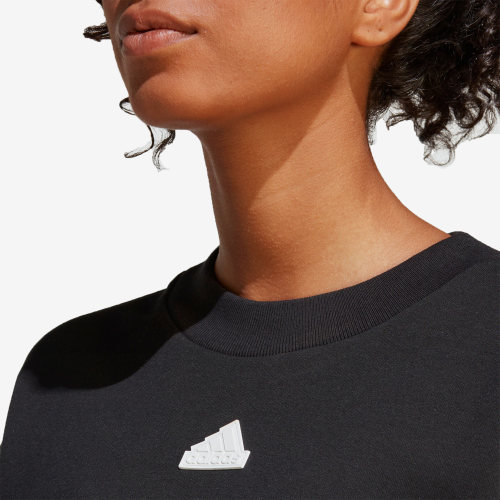 Adidas/阿迪达斯官方正品运动宽松女子长袖圆领卫衣套头衫IB8494 - 图2