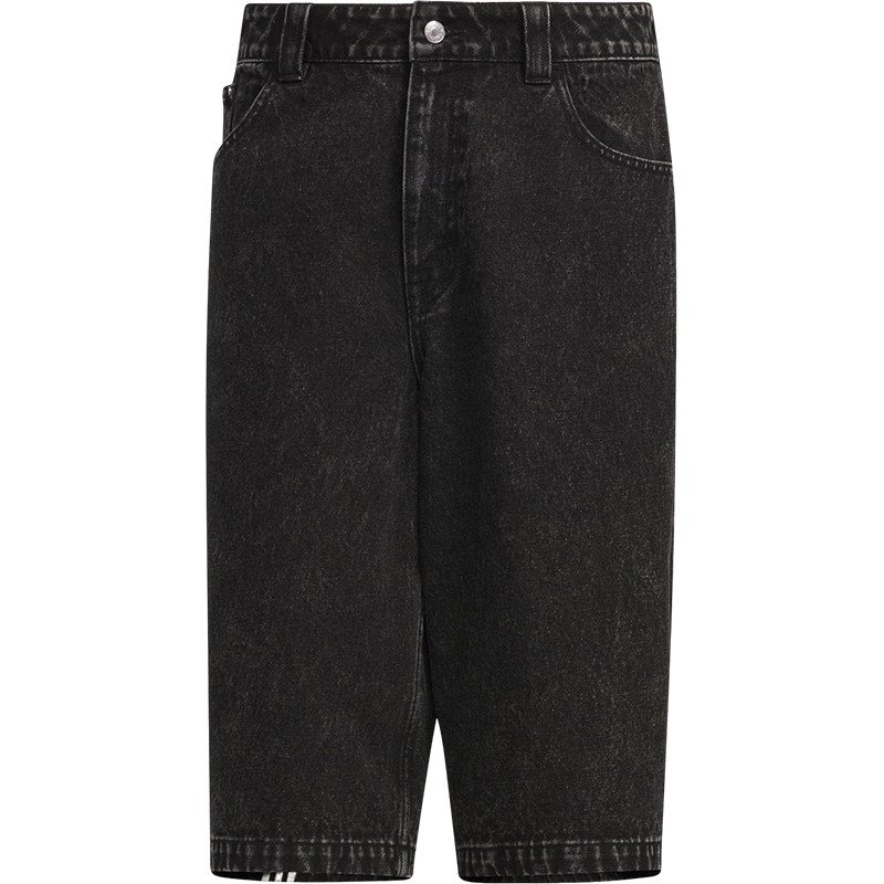 Adidas/阿迪达斯官方正品三叶草男女复古简约牛仔运动短裤JX5005,淘宝优惠券,粉丝福利购,淘宝优惠卷