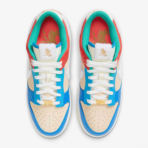 Nike/耐克官方正品Dunk Low情侣款耐磨低帮休闲板鞋FD4203-111 - 图1