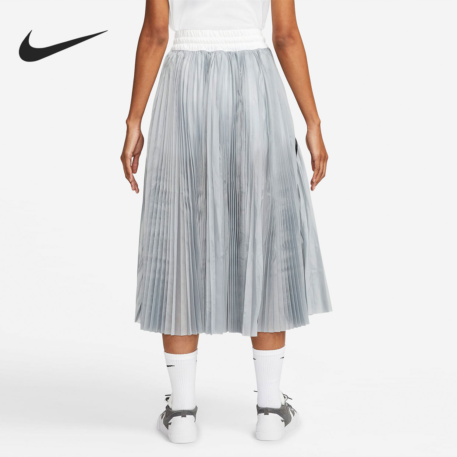 Nike/耐克正品sacai 当季新款女子休闲半身裙CZ4683-100 - 图0