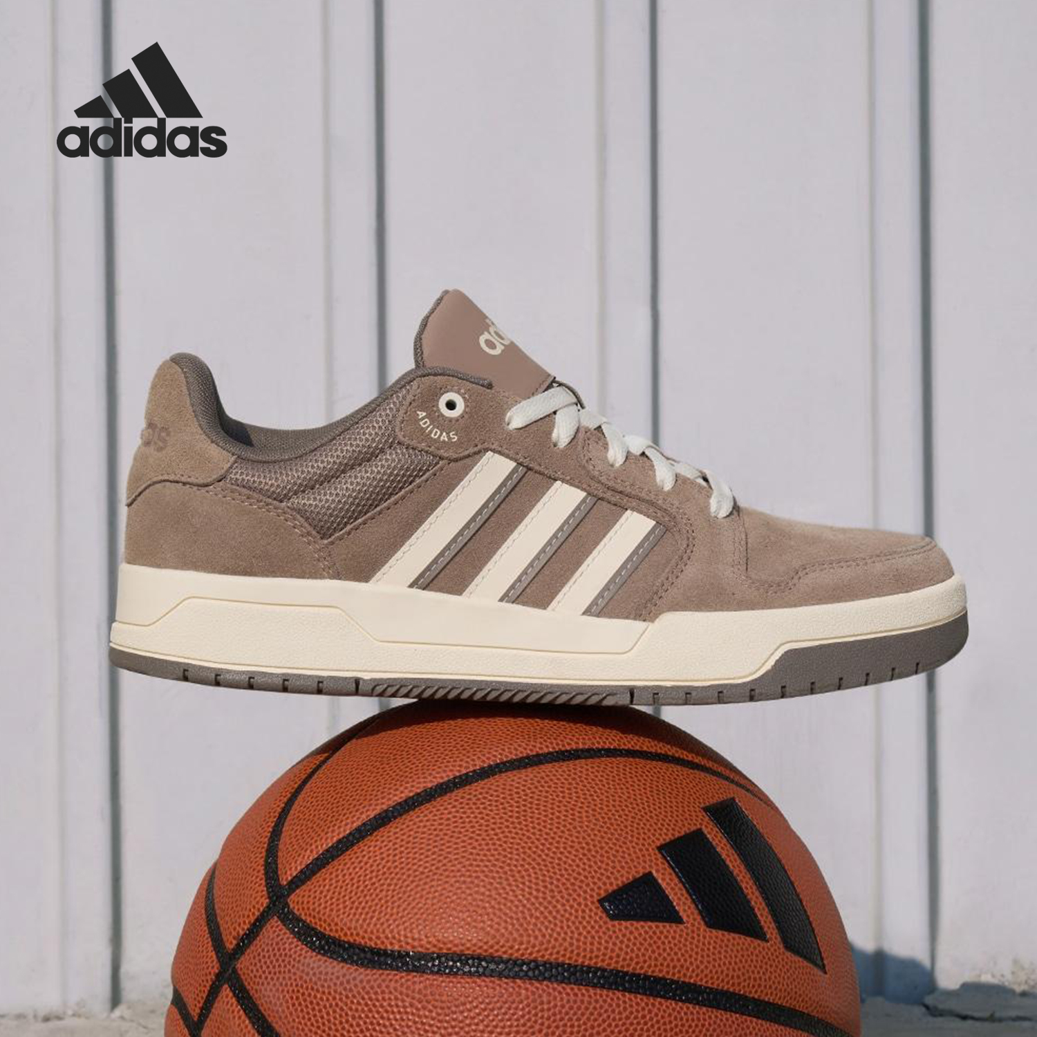 Adidas/阿迪达斯正品ENTRAP男女经典系带篮球复古板鞋KI8457 - 图0