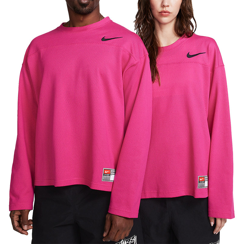 Nike/耐克官方正品Stüssy男女同款时尚休闲长袖上衣FJ9165-615 - 图3