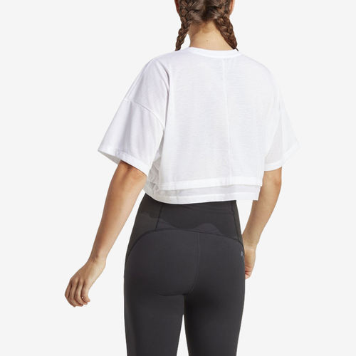 Adidas阿迪达斯正品Training Dance女子透气圆领短袖T恤HS2338 - 图1