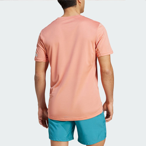 Adidas/阿迪达斯正品夏季新款男士经典运动训练跑步短袖IJ6835 - 图1