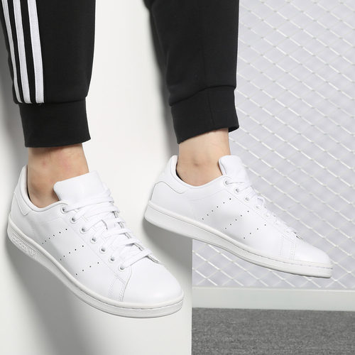 Adidas/阿迪达斯官方正品三叶草男女STAN SMITH休闲板鞋 S75104 - 图0