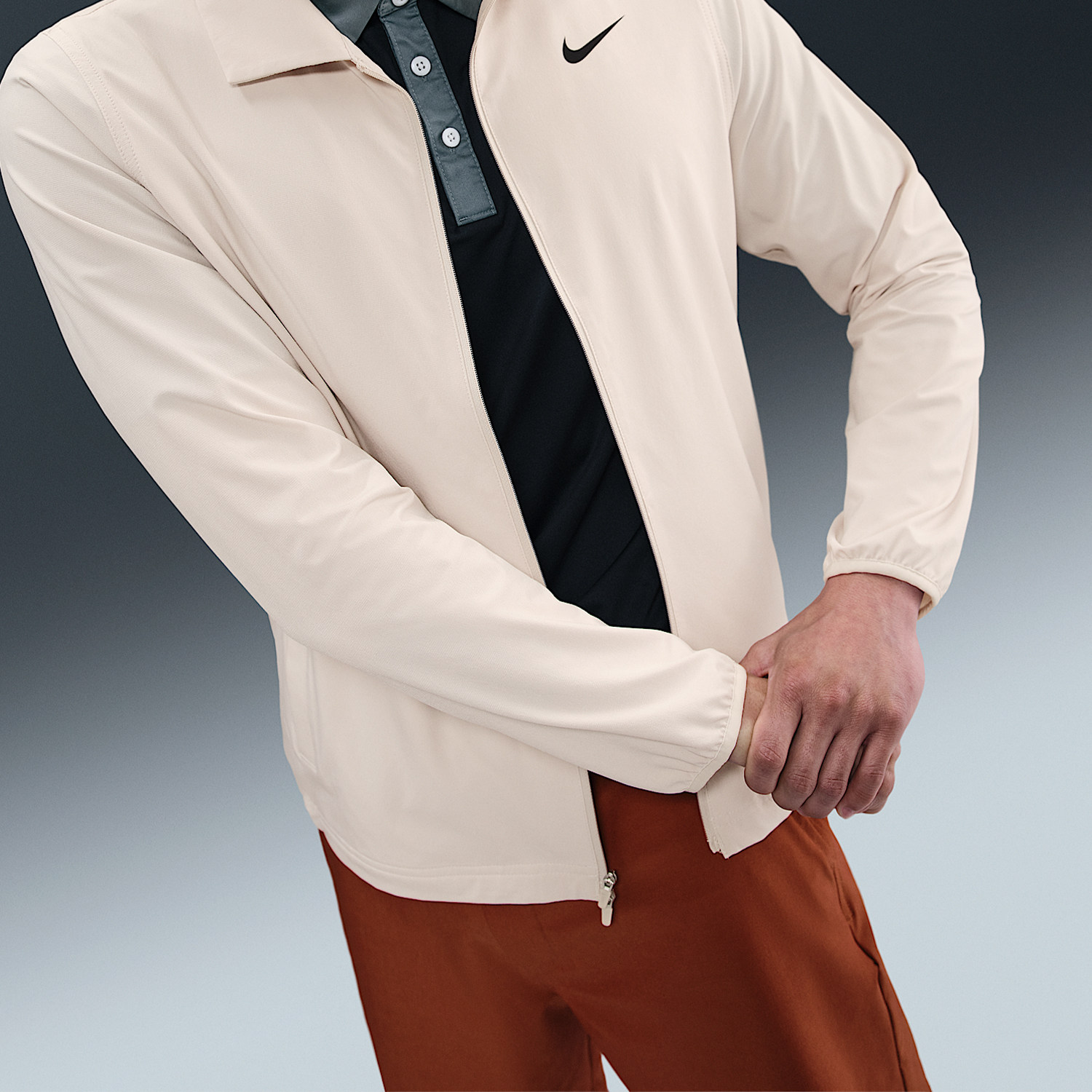 Nike/耐克官方正品Tour Repel男士翻领拉链高尔夫夹克FQ0462-104,淘宝优惠券,粉丝福利购,淘宝优惠卷