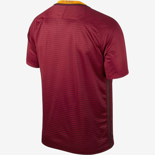 Nike耐克正品Dri-Fit AS Roma 2016男款主场短袖T恤776967-677 - 图0