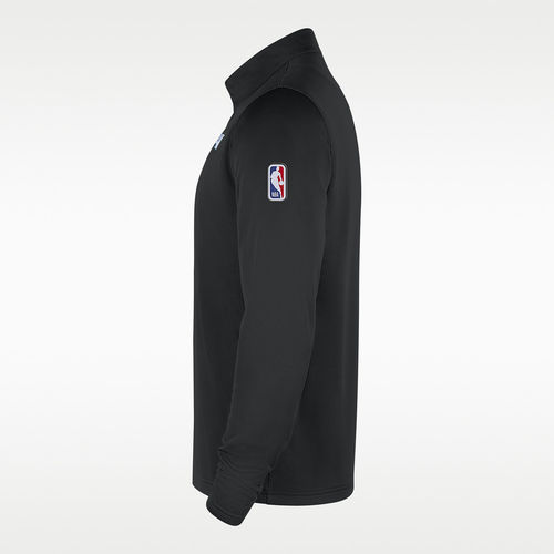 Nike耐克正品NBA球员版男款Dri-FIT立领长袖热身球衣HQ6291-010 - 图1