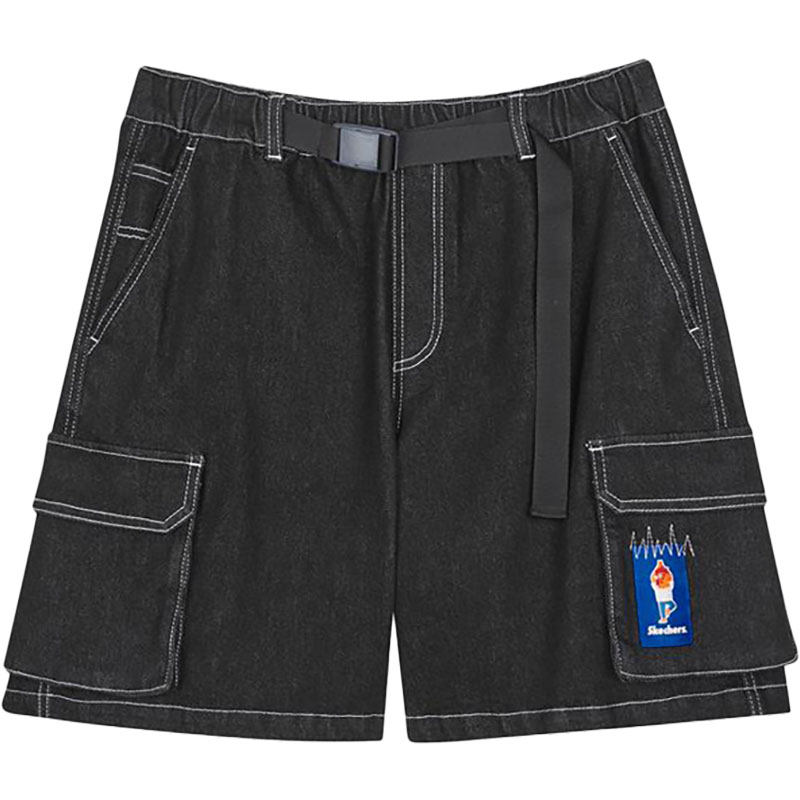 Skechers/斯凯奇正品春夏新款时尚男子时尚运动工装牛仔短裤,淘宝优惠券,粉丝福利购,淘宝优惠卷