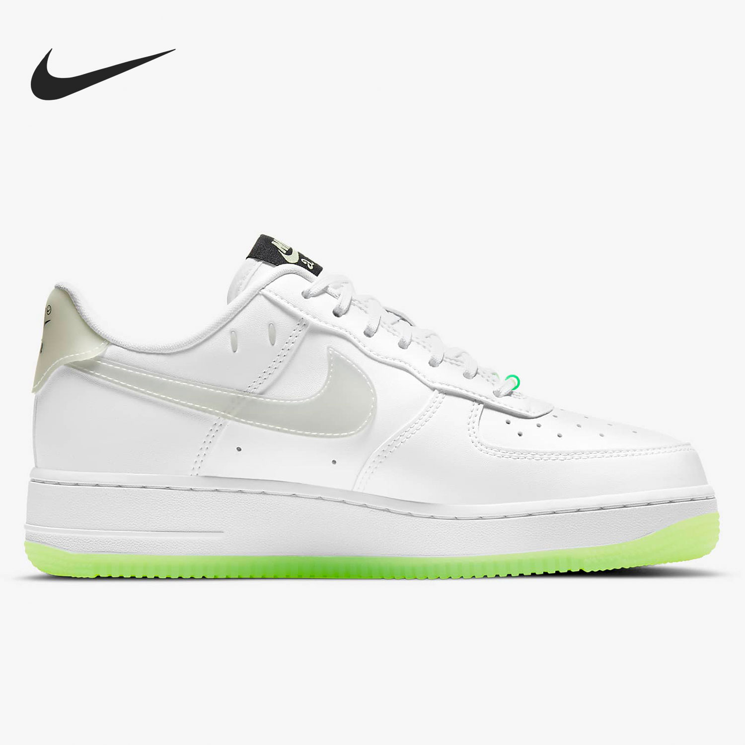 Nike/耐克正品Air Force1空军一号女子低帮经典板鞋 CT3228-100-图1