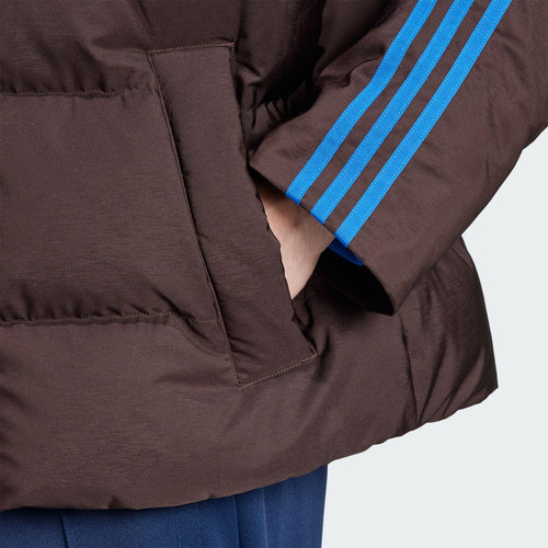 Adidas/阿迪达斯正品三叶草男士复古拼接短裤羽绒服JL9556 - 图2