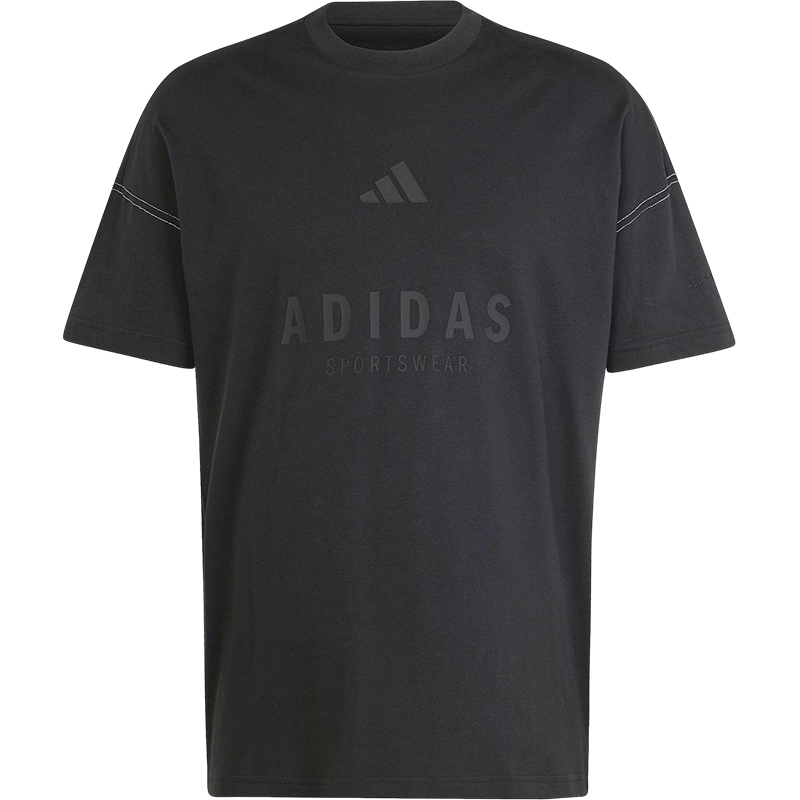 Adidas/阿迪达斯正品夏季新款男士经典宽松透气圆领短袖JJ3658 - 图3