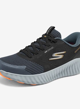 Skechers斯凯奇正品MEN'S GO男款低帮运动休闲跑步鞋220380-BKGY