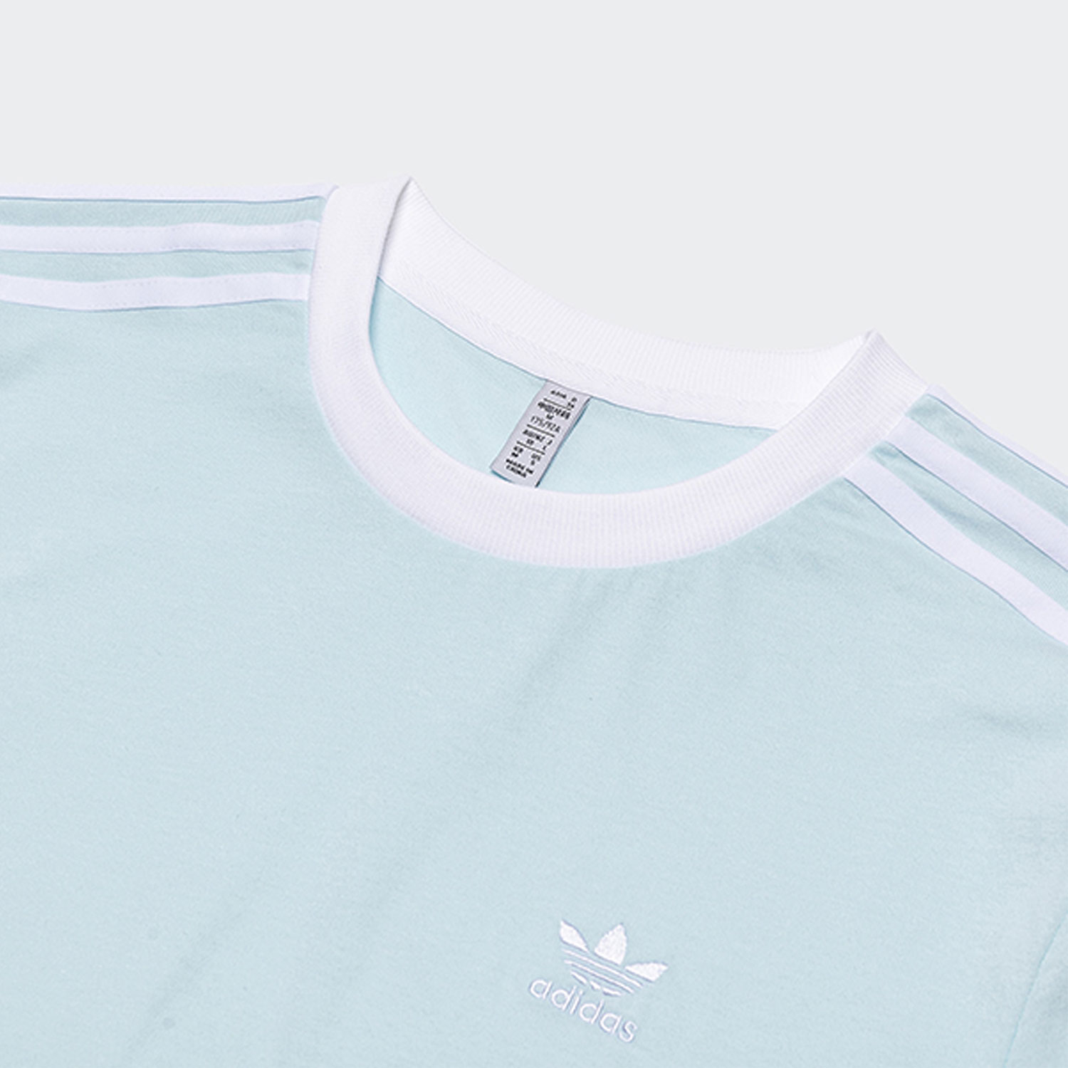 Adidas/阿迪达斯官方正品三叶草LACED TEE 女子运动短袖T恤HK5063 - 图1