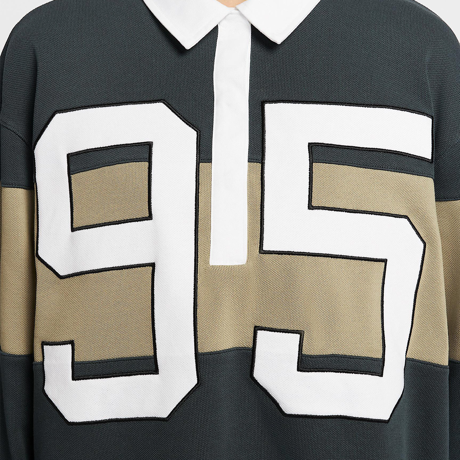 Nike/耐克官方正品春秋女士复古宽松拼接长袖POLO衫HV4034-390,淘宝优惠券,粉丝福利购,淘宝优惠卷