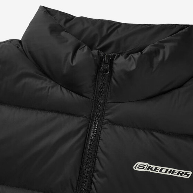 Skechers/斯凯奇正品新款儿童轻盈保暖时尚运动休闲拉链羽绒马甲,淘宝优惠券,粉丝福利购,淘宝优惠卷