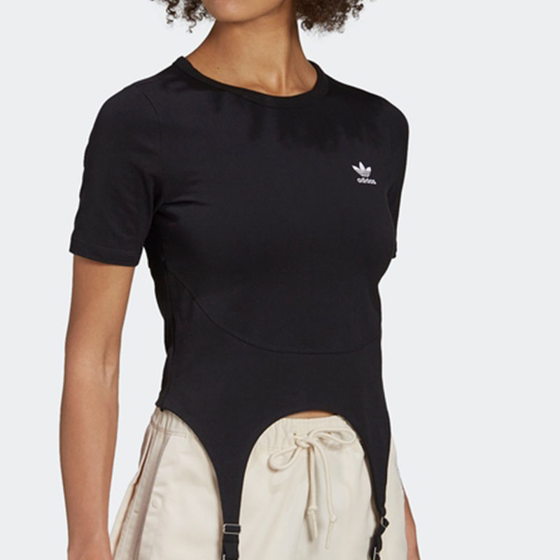 Adidas/阿迪达斯正品三叶草春季新款女子运动短袖T恤HF2010 - 图0