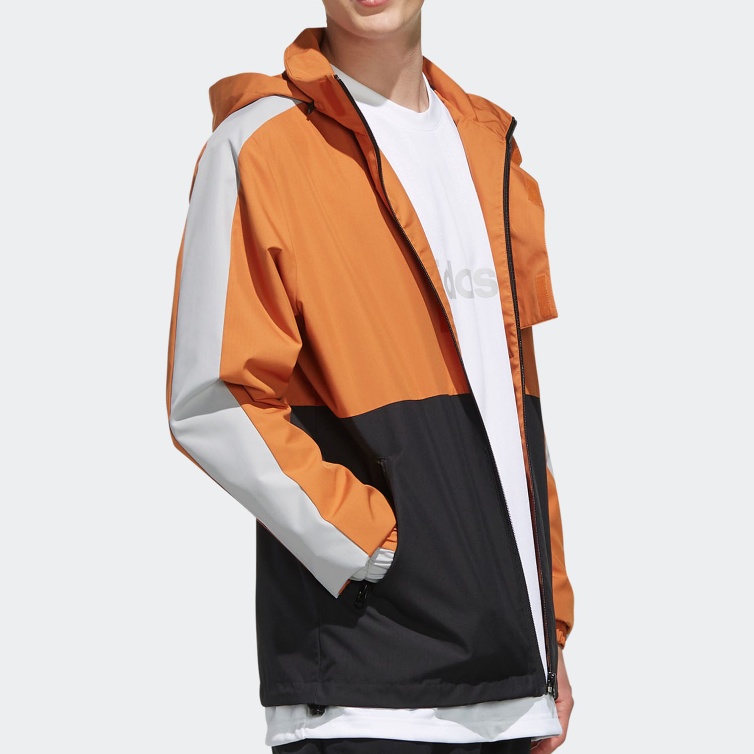 Adidas/阿迪达斯正品2019秋季新款运动服防风休闲外套夹克 FM0728-图2