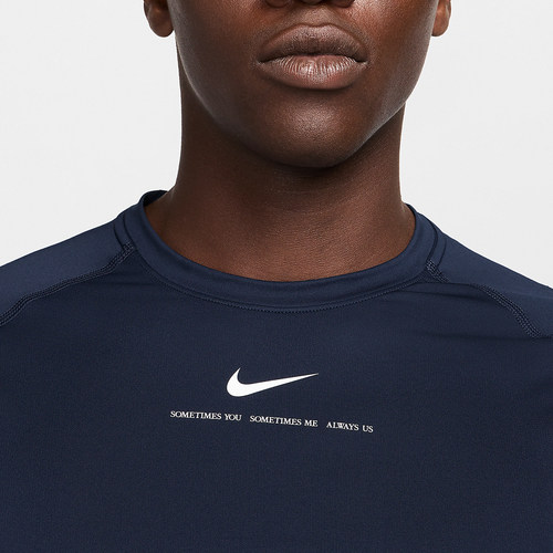 Nike/耐克正品Dri-Fit男士时尚圆领插肩经典短袖T恤DM1710-419 - 图1