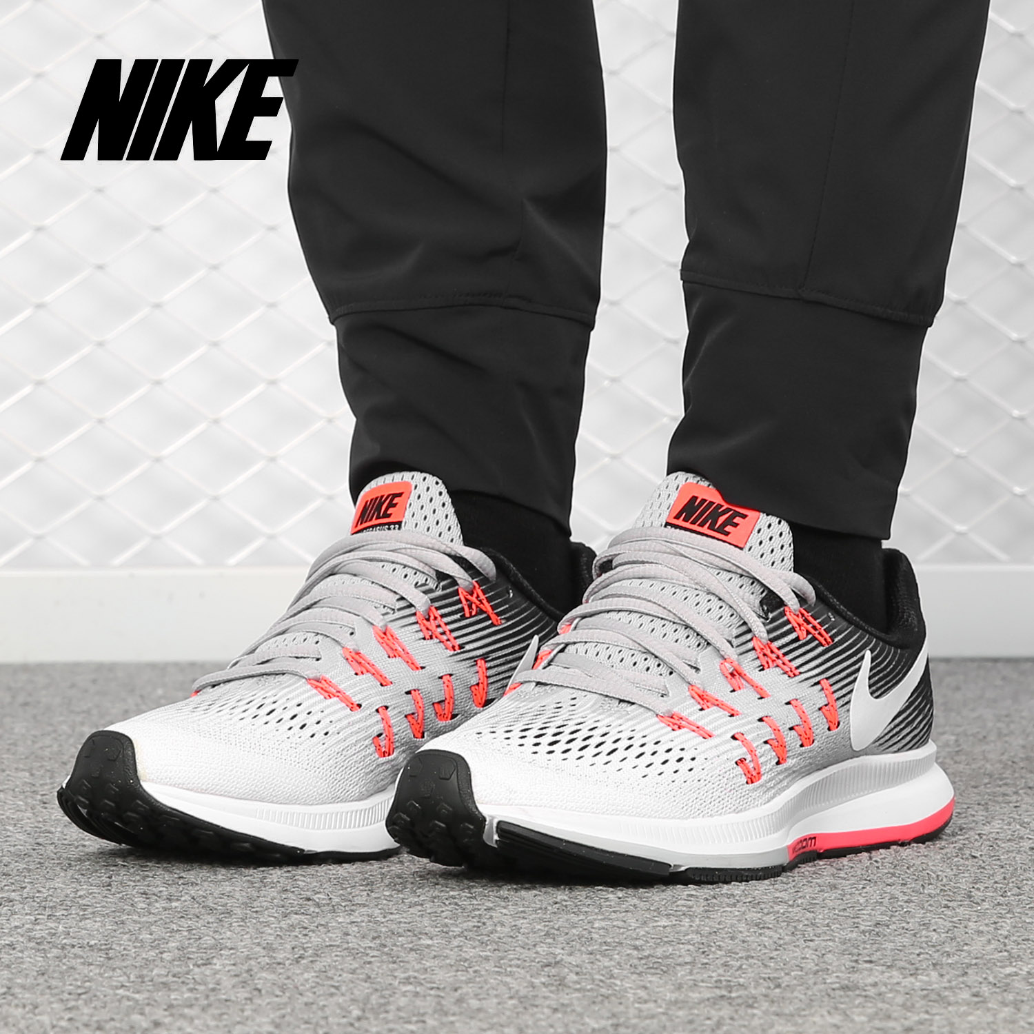 Nike/耐克正品AIR ZOOM女登月33飛線秋冬氣墊運動跑步鞋831356