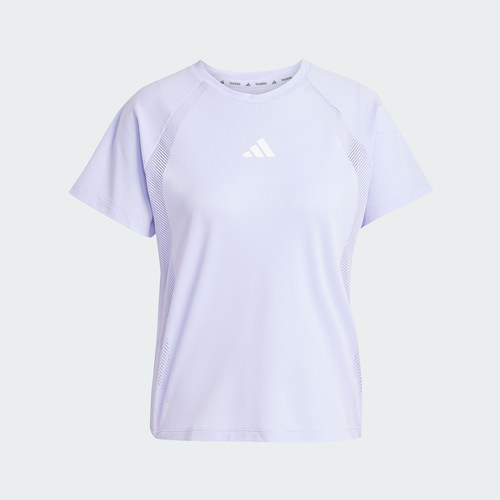 Adidas/阿迪达斯正品2025夏季女士经典跑步训练透气短袖JE6201 - 图1