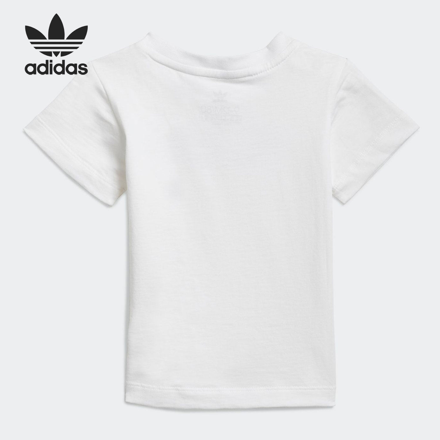 Adidas/阿迪达斯正品当季新款三叶草幼儿短袖印花运动套装 GN7415,淘宝优惠券,粉丝福利购,淘宝优惠卷