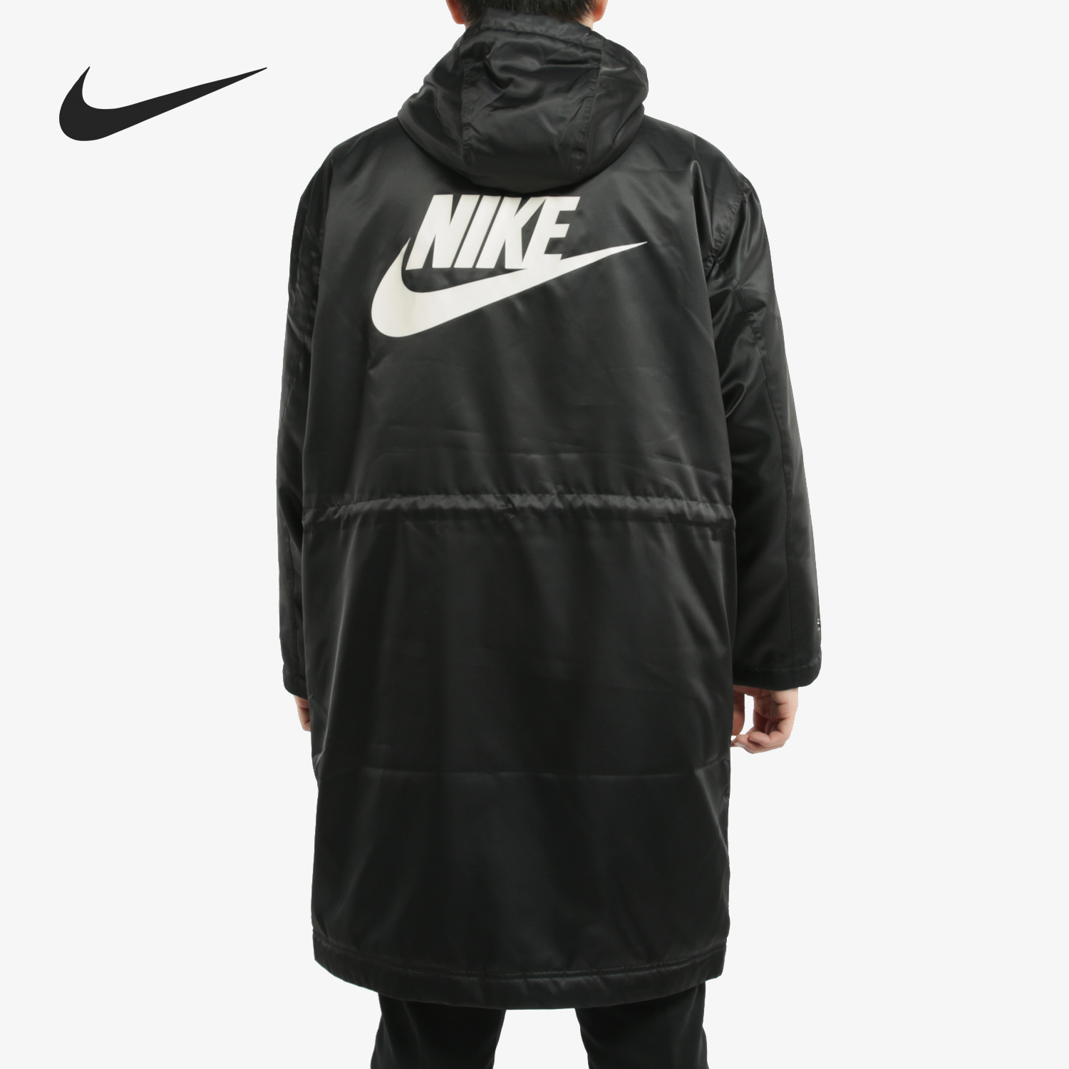 Nike/耐克正品男子中长款羊羔绒连帽保暖运动棉服外套 BV4695 - 图0
