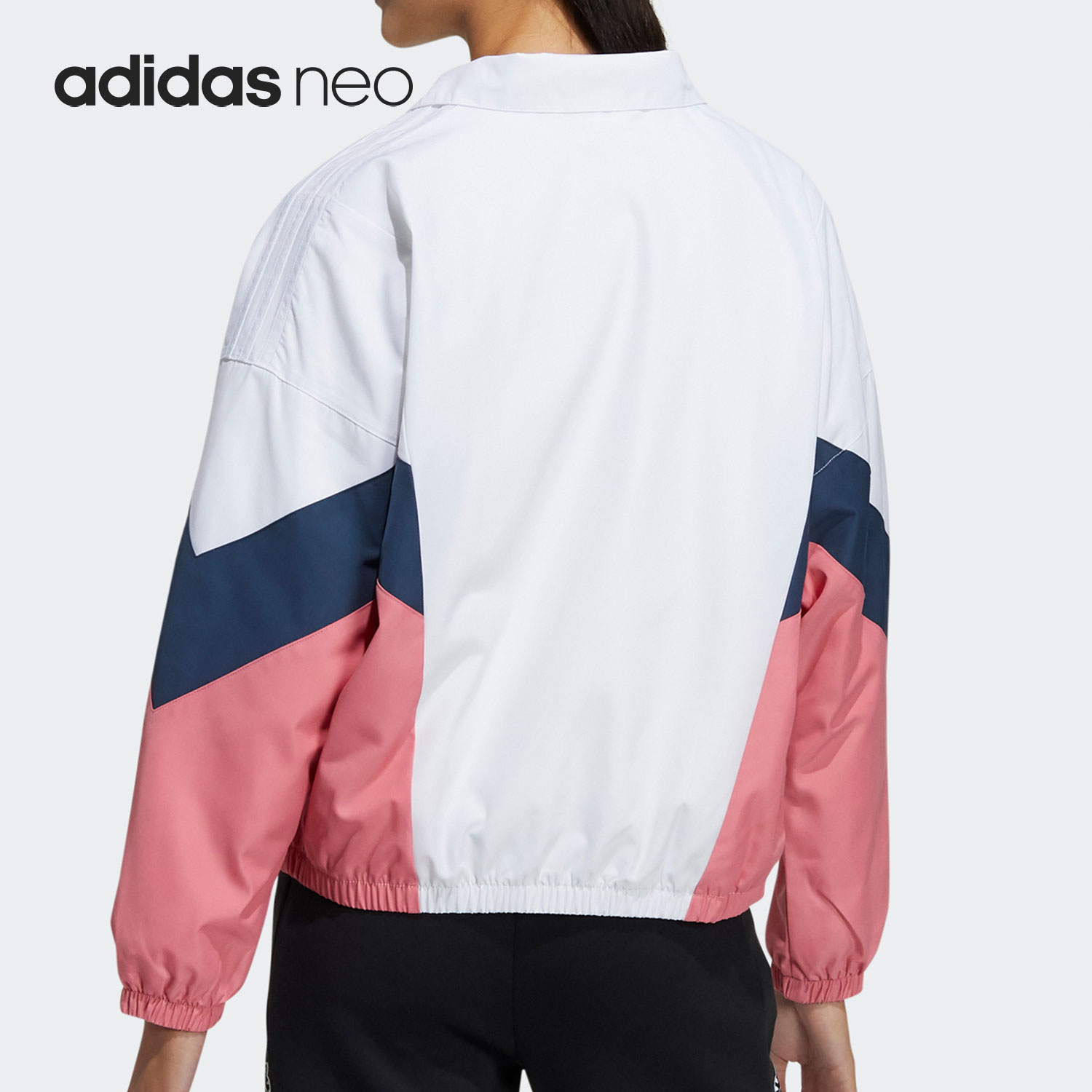 Adidas/阿迪达斯正品NEO女子加绒防风保暖休闲舒适夹克外套H45013-图1