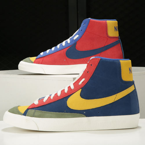 Nike/耐克BLAZER MID 77 VNTG 男子鸳鸯炫彩开拓者休闲板鞋DC9179 - 图0