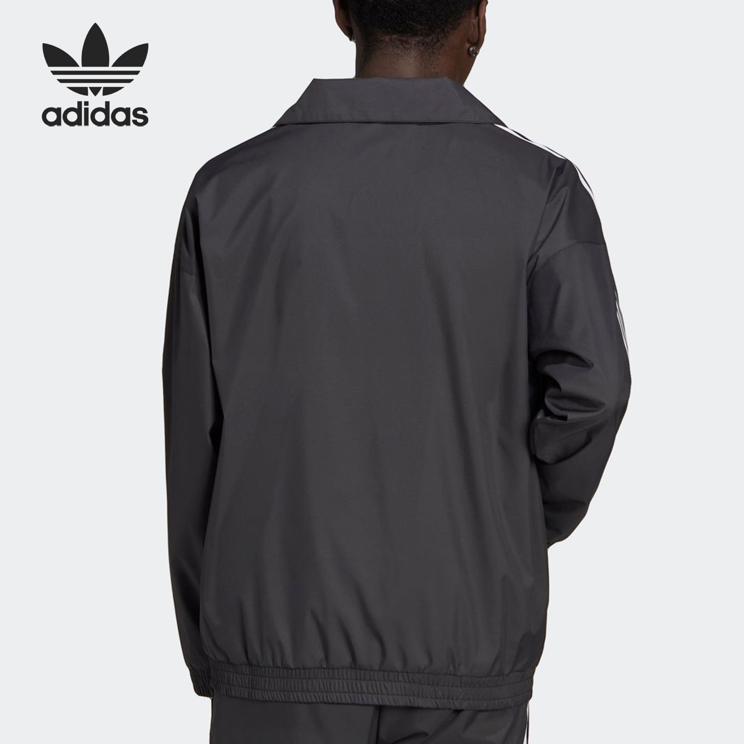 Adidas/阿迪达斯官方正品三叶草男子舒适休闲运动夹克外套 GN3535-图1