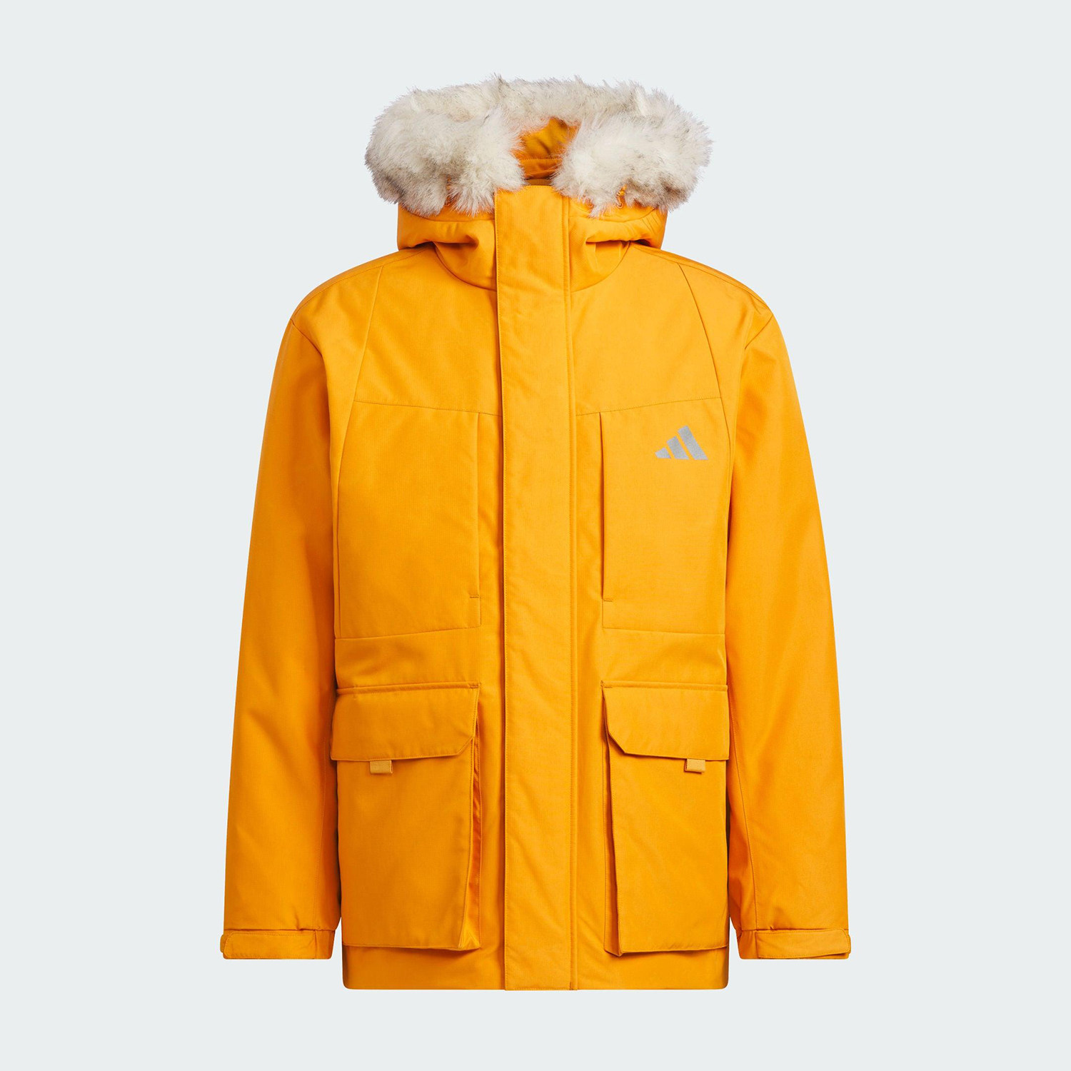 Adidas/阿迪达斯正品2025男女连帽宽松保暖户外运动羽绒服KQ5512 - 图0