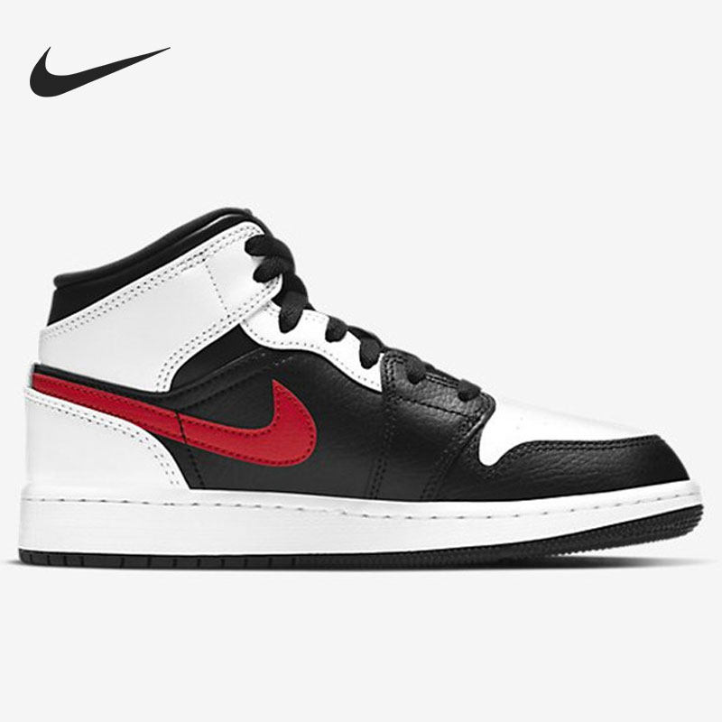 Nike/耐克正品AIR JORDAN 1 MID AJ1男子中帮运动休闲板鞋554724,淘宝优惠券,粉丝福利购,淘宝优惠卷