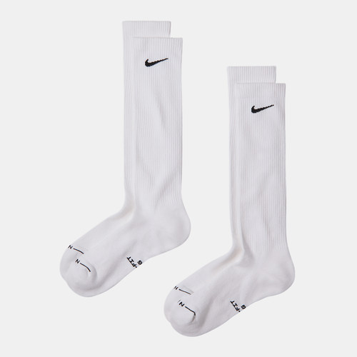 Nike/耐克官方正品新款男白黑色柔软贴合支撑长筒袜HQ8510-100 - 图2