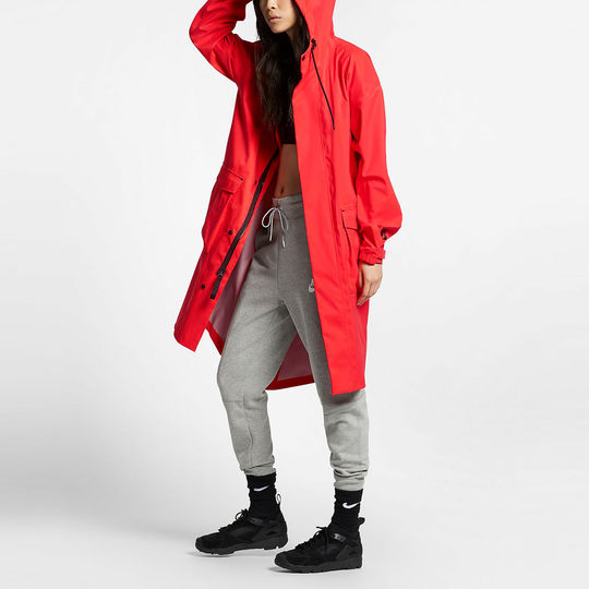 Nike/Nike genuine Lab Collection women's long comfortable hooded windbreaker jacket AV8282