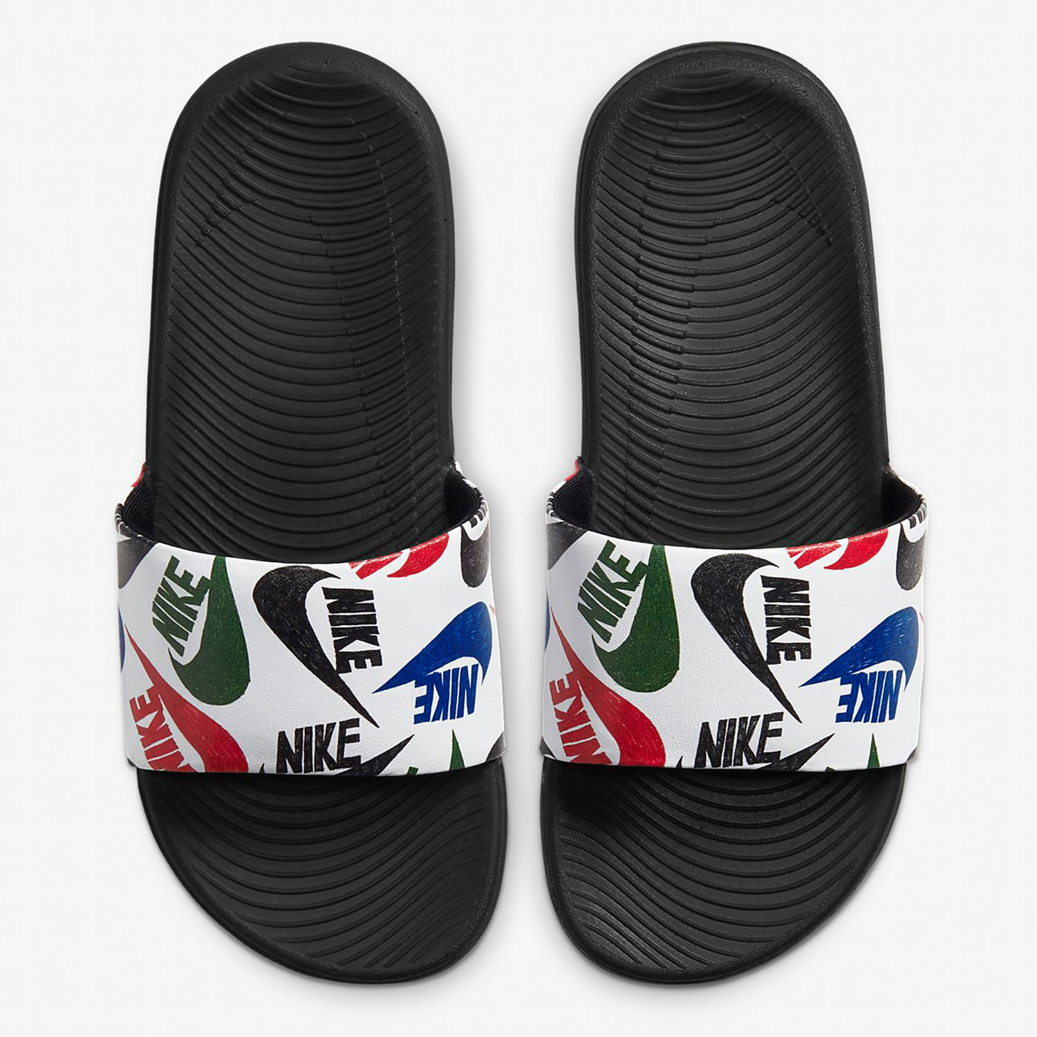 Nike/耐克官方正品 Kawa Slide 大童透气运动凉拖鞋 CT6619-010 - 图1