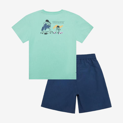 New Balance新百伦正品童休闲运动轻便舒适服装套装2SE2V063-MNT - 图0