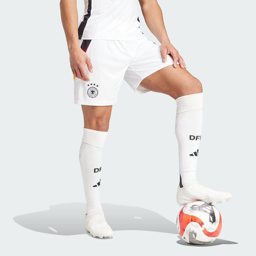 Adidas/阿迪达斯正品德国队球迷男士主场足球运动短裤IP8151 - 图1