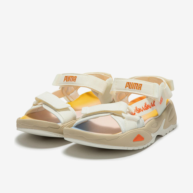 Puma/彪马正品夏季新款厚底魔术贴女子运动凉鞋394974-01 - 图0