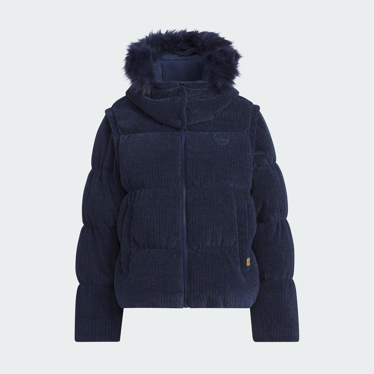 Adidas/阿迪达斯正品冬季女士运动可拆卸衣袖二合一羽绒服KS8491 - 图2