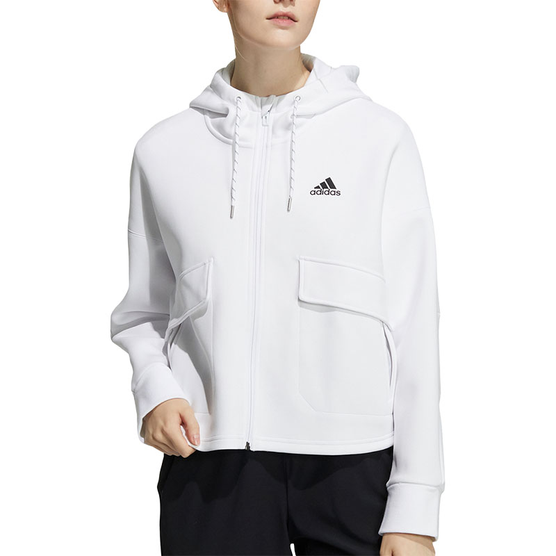 Adidas/阿迪达斯官方正品 SPORTSWEAR 女子休闲运动外套 H07372 - 图3